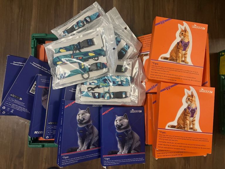 Cat harness joblot 58x 