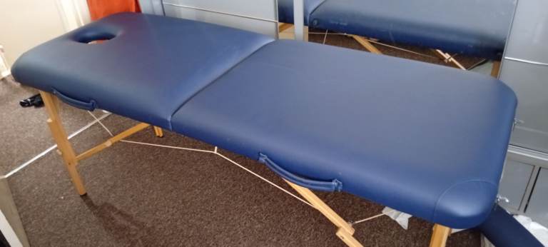 Supa Therapy Portable Massage Table - Blue, Good Condition
