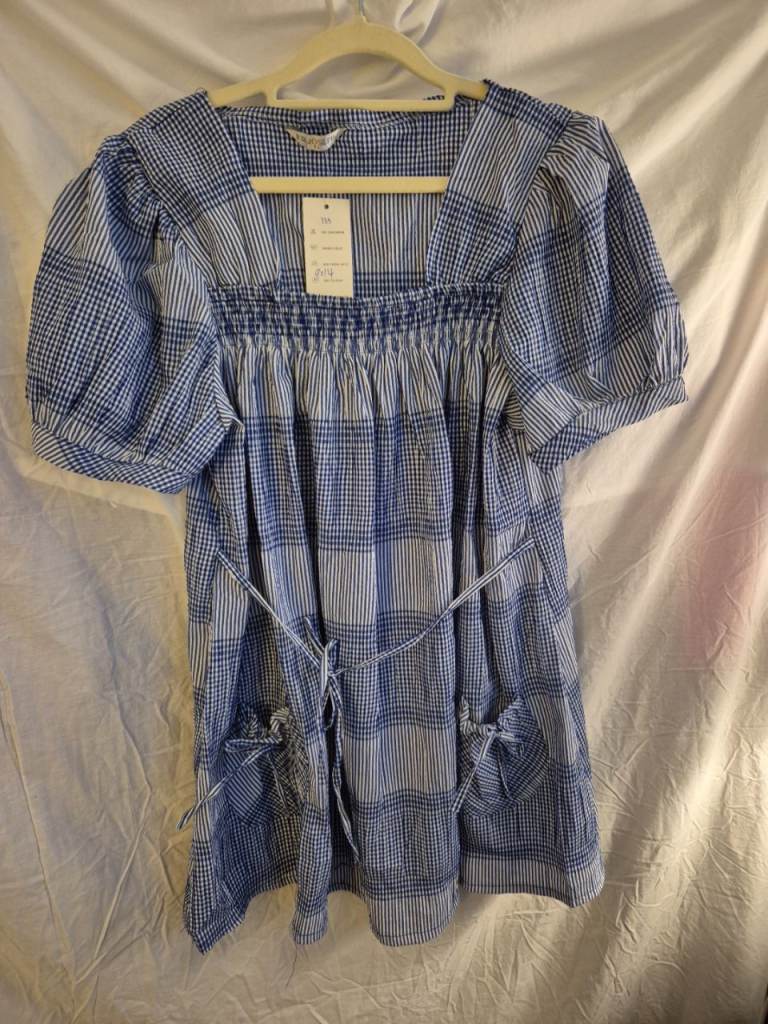 New f.d.joseph T6 blue dress size 12/14