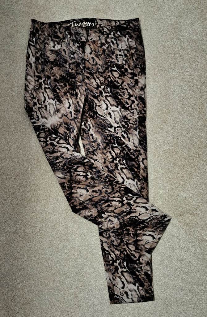 Womens snake print jeans ftom Twiggy