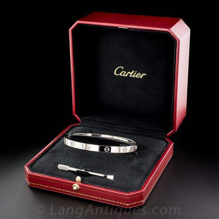 Cartier bracelet with gift box.
