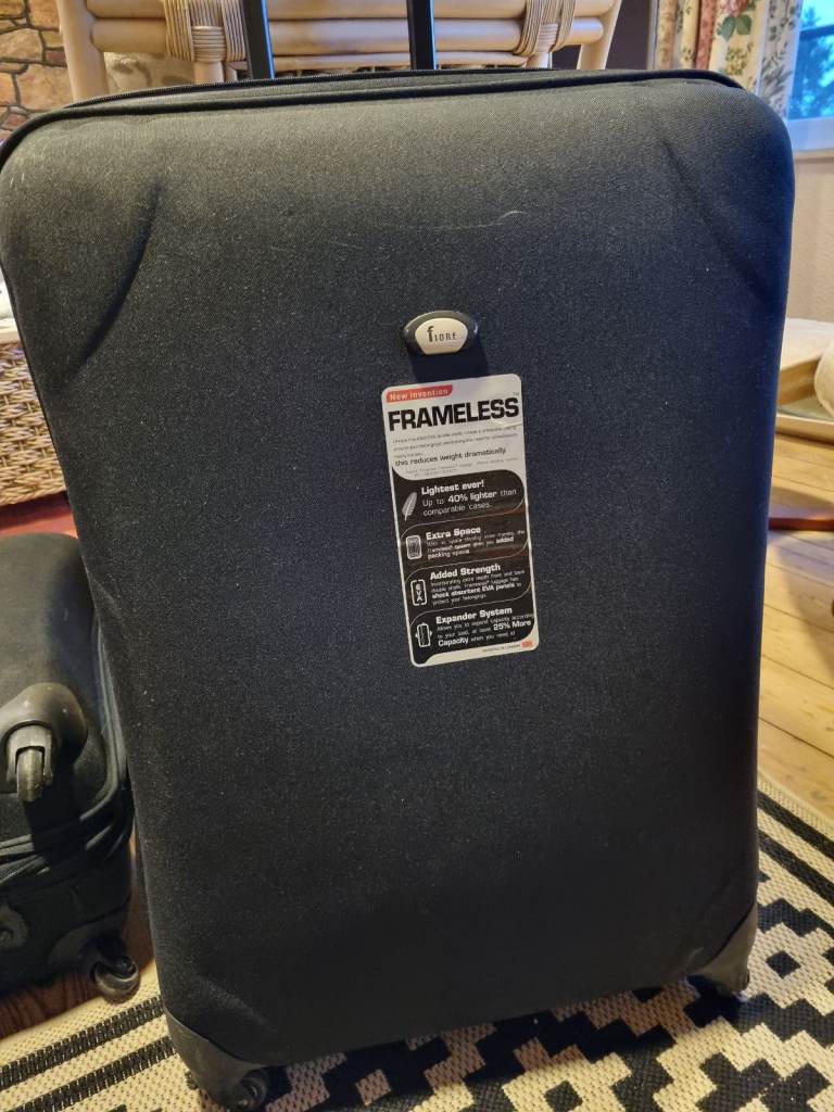 image for FREE - 2 Large Expanding Black Suitcases 