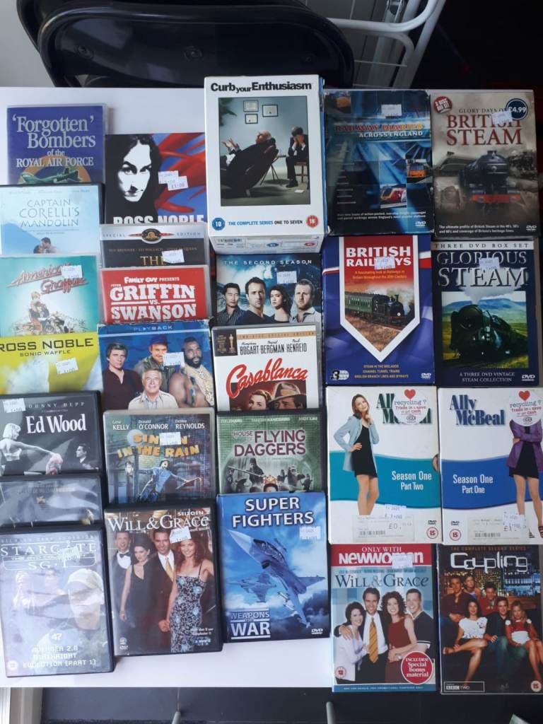 Collection of Various DVDs Films, Comedy Series, Documentry, Britain, History, Action, Romance