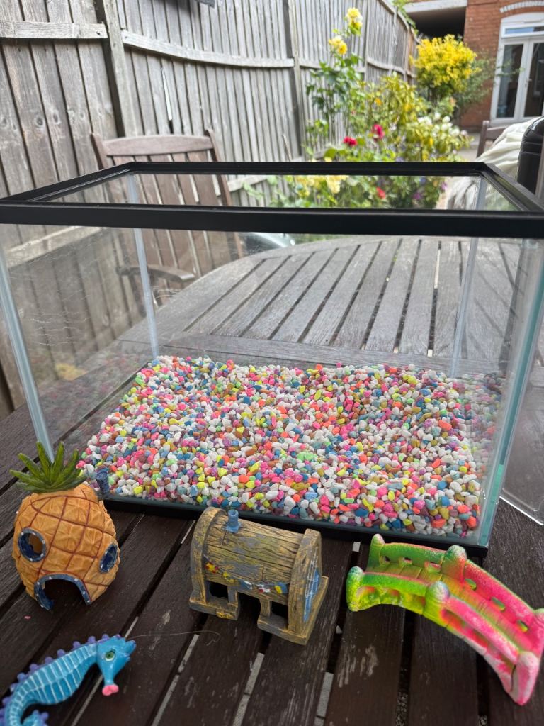 Fish Tank Aquarium Starter Set – Complete Setup –