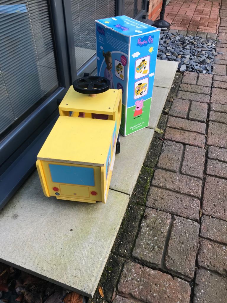 Peppa Pig Wooden Ride On Camper Van