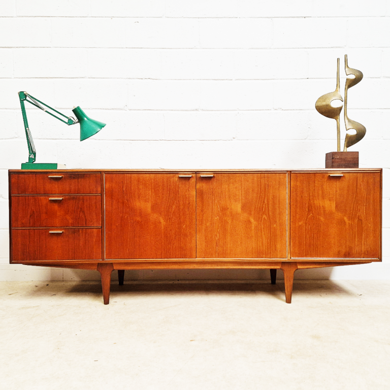 Tom Robertson for McIntosh Dunvegan Nordic Design Mid Century 1960s Teak Sideboard Credenza PG372