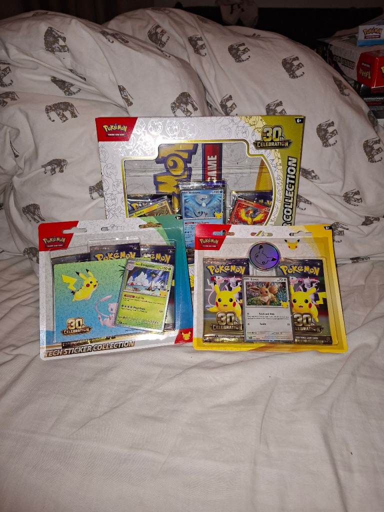 Pokemon 30 th celebration lot , english , sealed 
