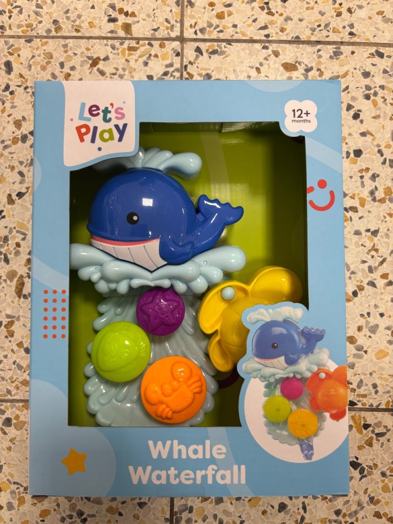 Let's Play Whale Waterfall Bath Toy - New