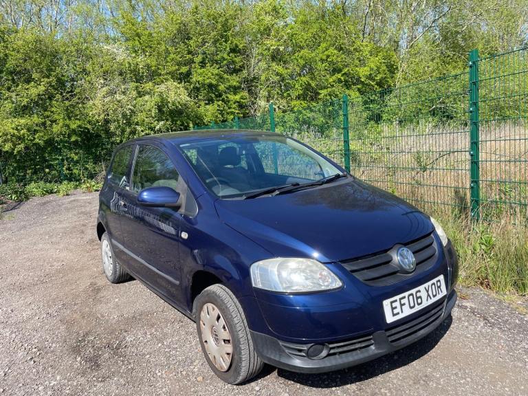 VW FOX 1.2 PETROL 06 REG BLUE 3 DOOR GENUINE 68960 MOT SEPTEMBER 25TH 2026  LOW INSURANCE
