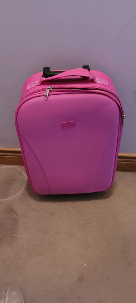 Soft 2 Wheeled Small Pink Suitcase