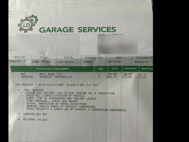 2015 Ford Grand C-Max 2.0 TDCi Titanium MPV 5dr Diesel Powershift Euro 6 (s/s) (150 ps) MPV Diese...