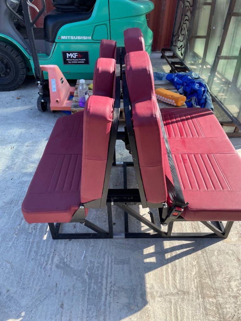 Rock and roll camper seating and bed