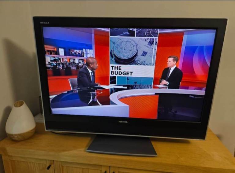 image for Toshiba LCD TV, can deliver