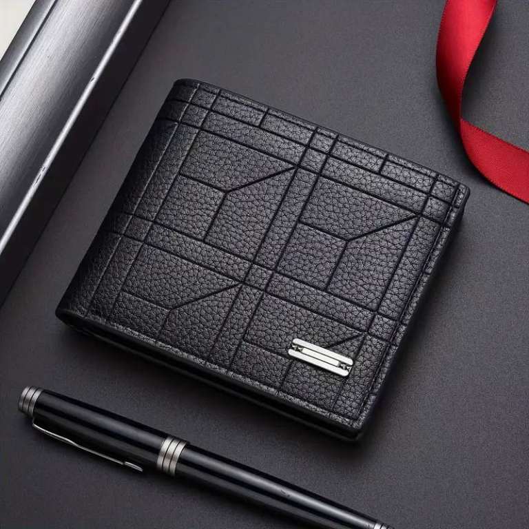 Stylish Faux Leather Wallet - CHRISTMAS PRESENT FOR DAD , BOYFRIEND - NEW