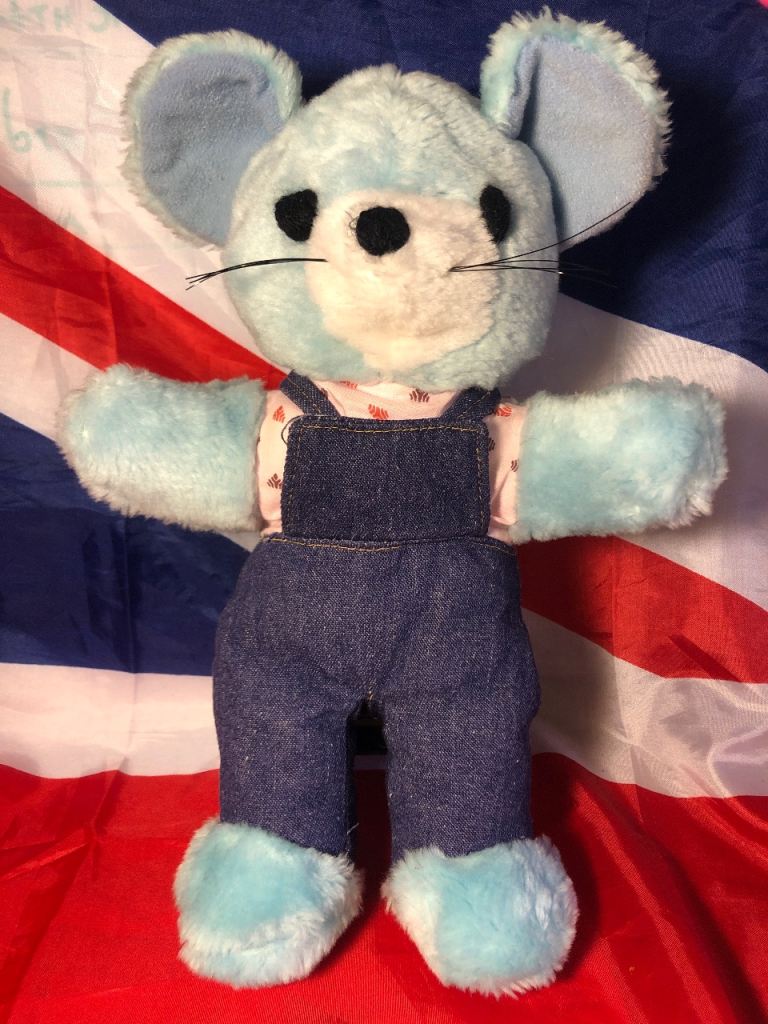 80s vintage plush mouse 30cm long 