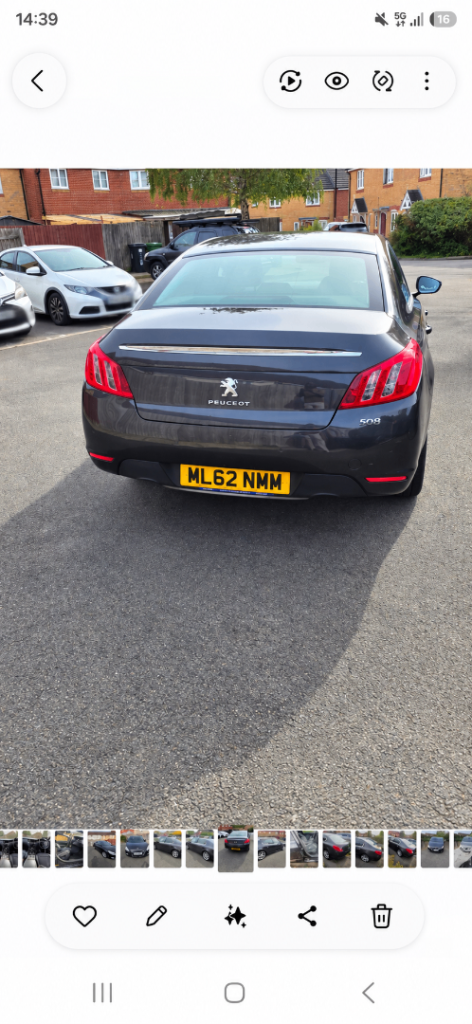 Peugeot, 508, Saloon, 2012, Auto, 1560 (cc), 4 doors