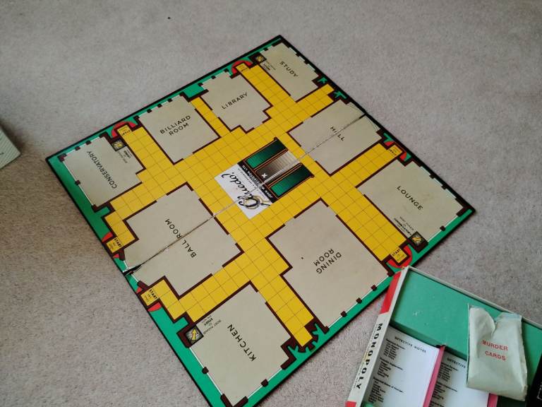 Cluedo Vintage 1970s Board Game by Waddington 