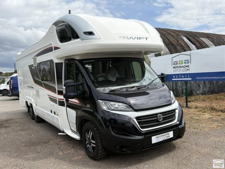 Swift Kontiki Black Edition 6 berth 4 belt large garage motorhome for sale 
