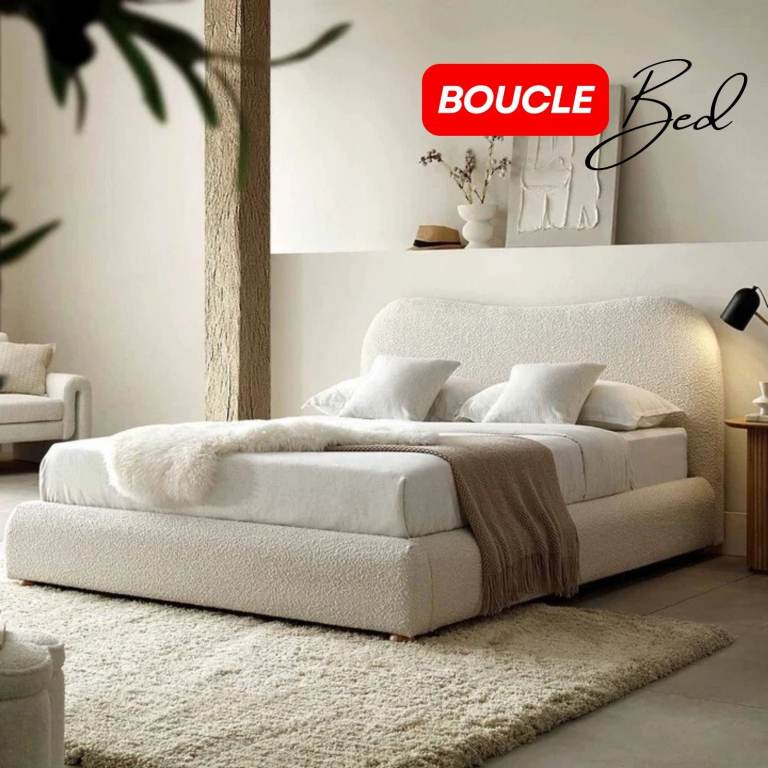 ottoman bed frame Plush velvet upholster Storage and mattress are optional Free cash on delivery