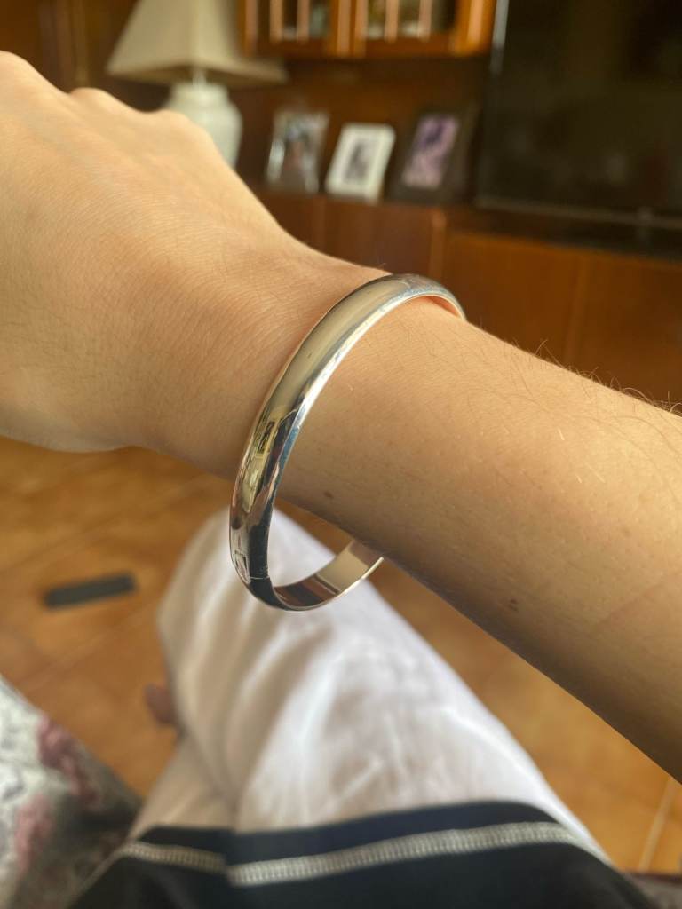 NEW Sterling Silver 925 Hallmarked Adjustable Metal Bangle Bracelet