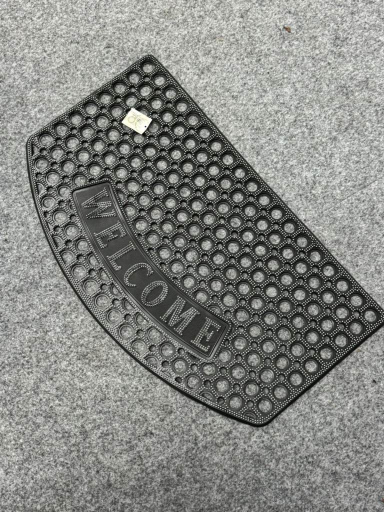 Welcome Rubber Non-Slip Door Mat 