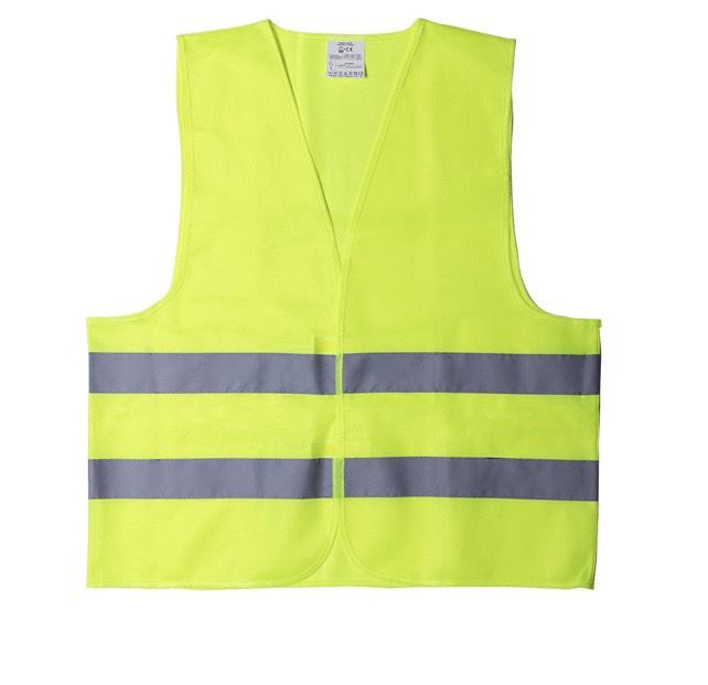 Reflective yellow vest jacket car/bike