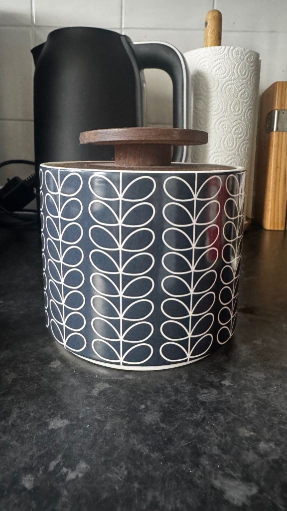 Orla kiely stem jar
