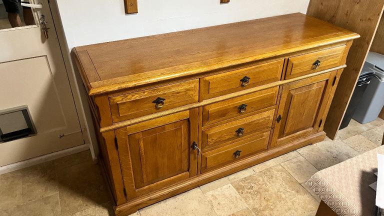 Solid oak sideboard