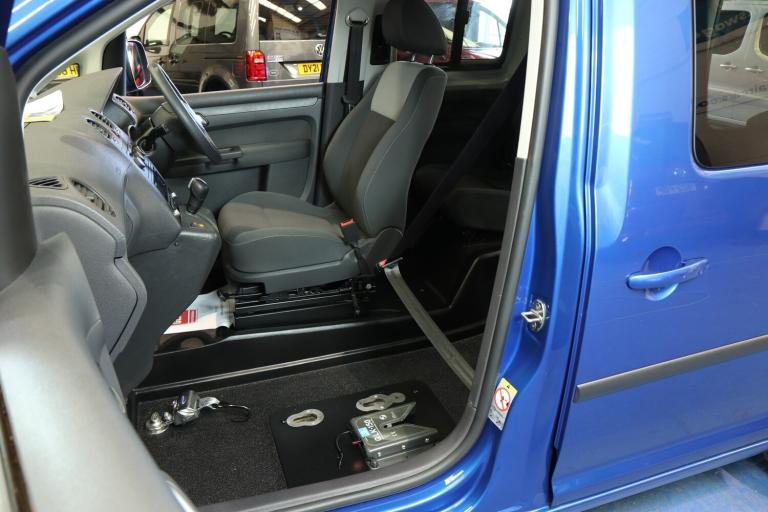 VW Caddy WHEELCHAIR Passenger Rides UPFRONT Next To The Driver Disabled Vehicle