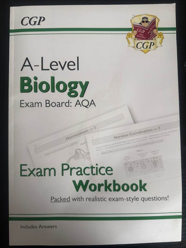 CGP A-Level AQA Biology Exam Practice Workbook