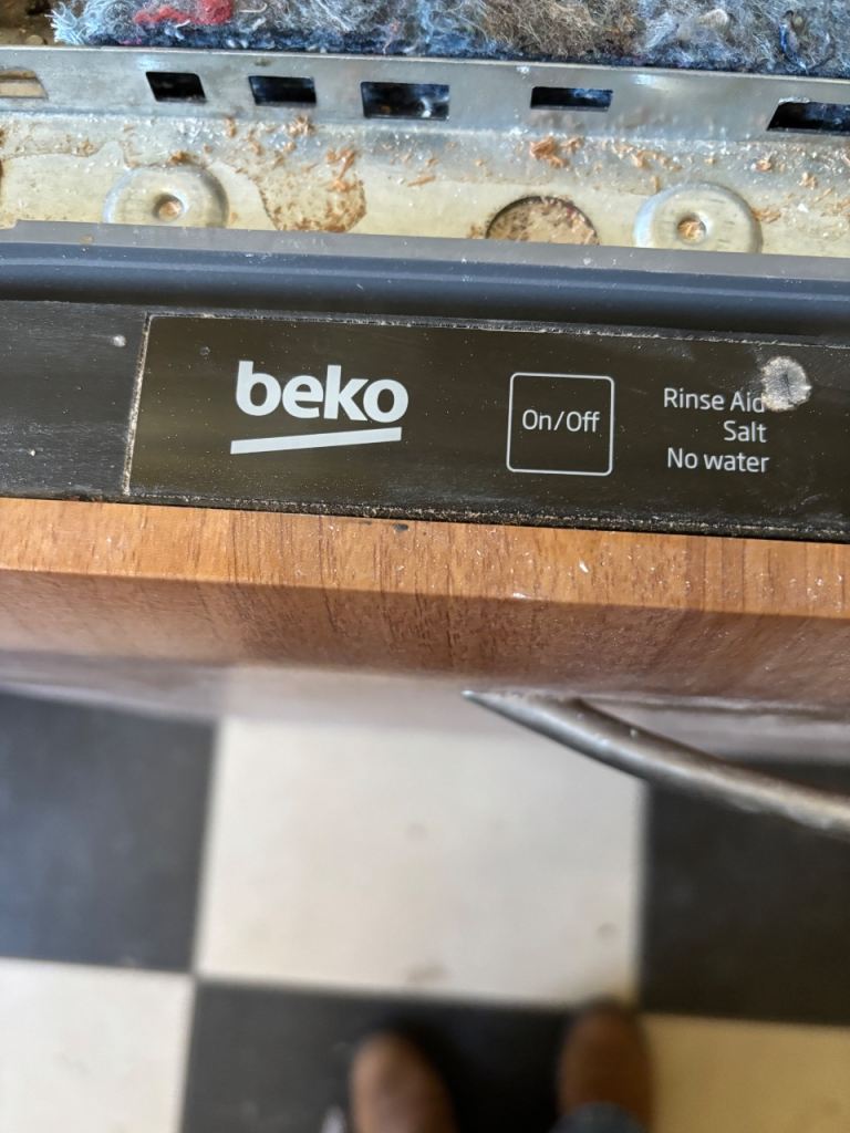 New integrated Beko dishwasher