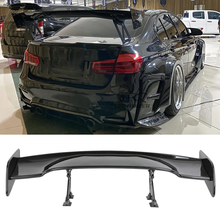 For 4 Series F36 F82 M4 Gloss Black 46" GT Racing Rear Trunk Spoiler Tail Wing