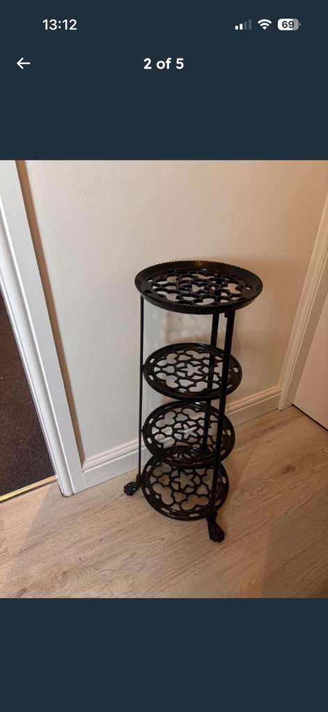 Lovely cast iron pot stand 