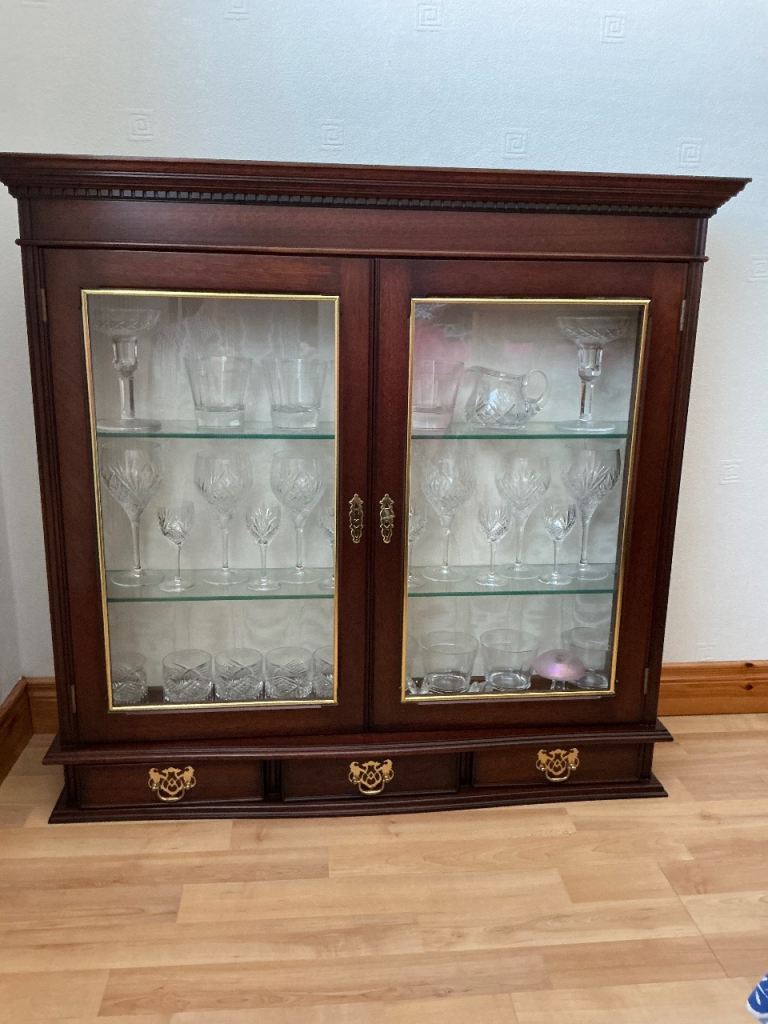 Mahogany & Glass Display Cabinet