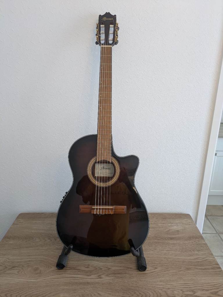 Ibanez GA3TCE-DS Thinline Acoustic-Electric Classical Guitar