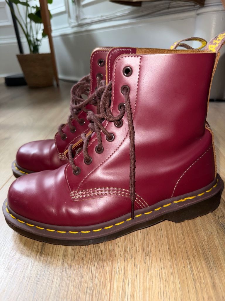 Dr. Martens 1460 Cherry Red Boots – Size 6, excellent condition 