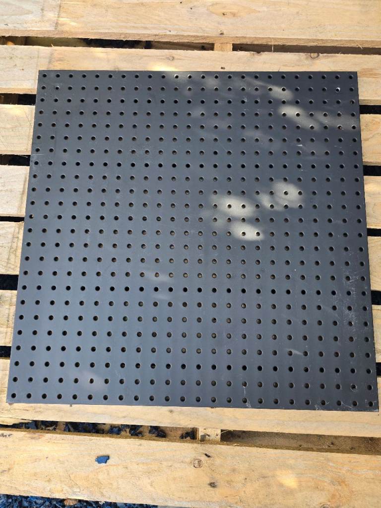 12" x 12" (60cm x 60cm) Steel Garage Heavy Duty Peg Boards x3  and hooks