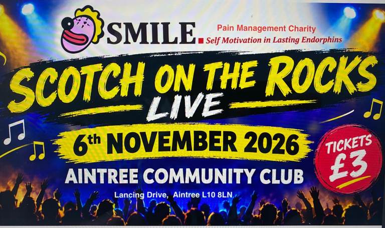 Charity Night in aid of  Pain Management Charity (SMILE) Live band