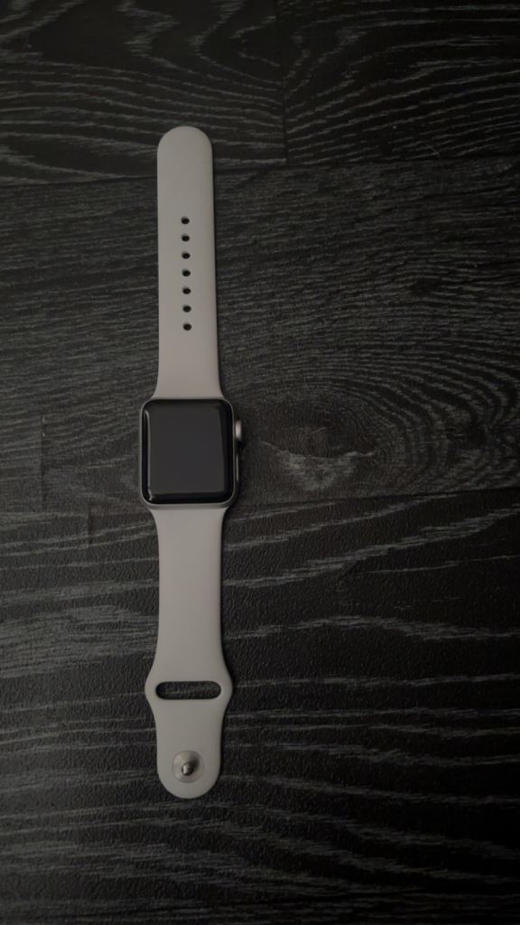 Apple Watch Series 3 GPS 38mm Space Grey with White Sport Band
