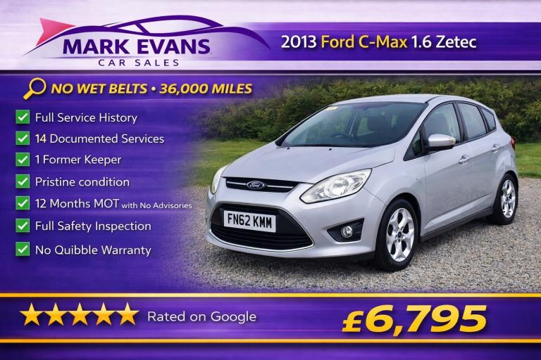 2012 Ford C-Max 1.6 Zetec 5dr MPV Petrol Manual