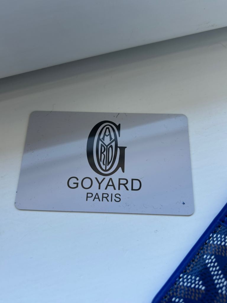 Blue luxury goyard wallet 