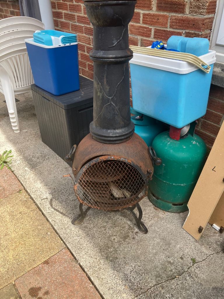 Garden Chiminea cast iron 