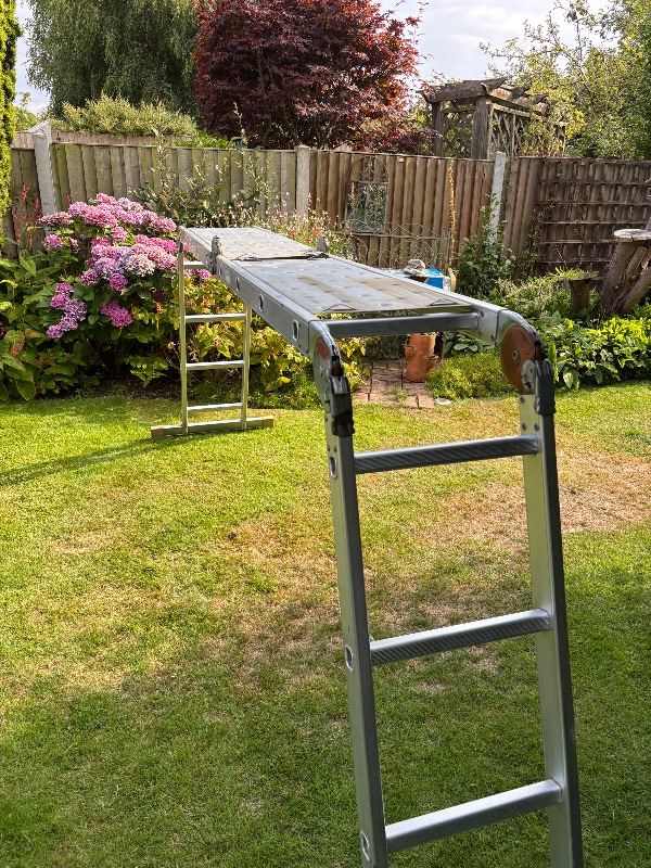 Aluminium Combination Ladder/Work Platform - Good Condition