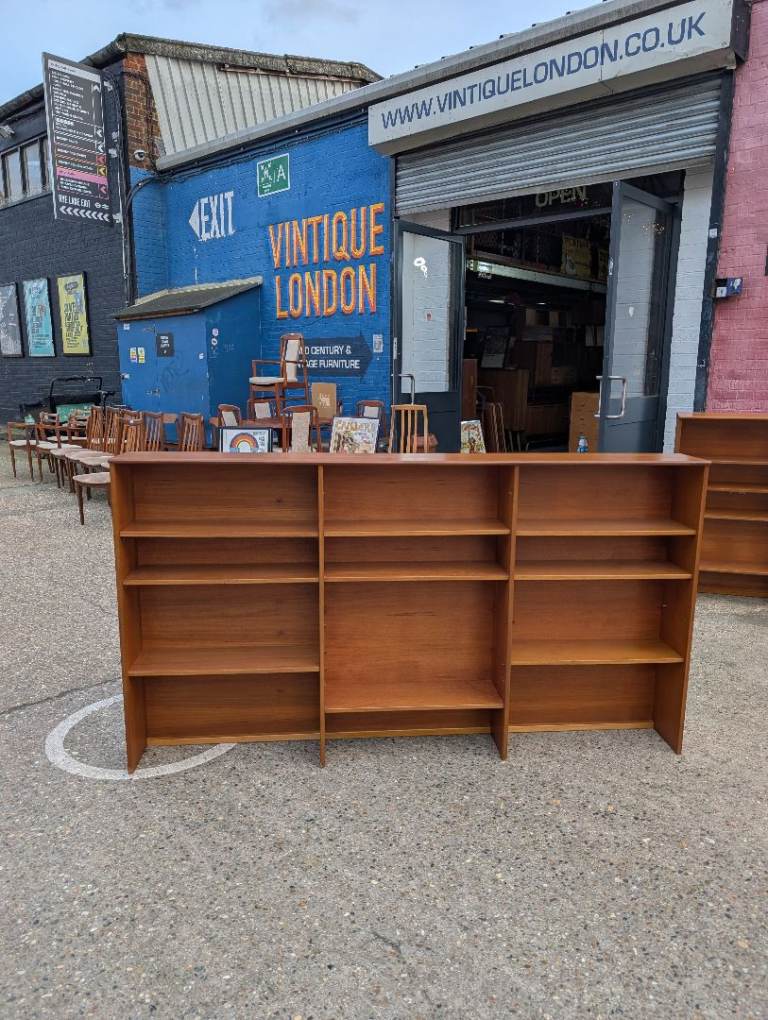 Large Mid Century Teak Bookcase 