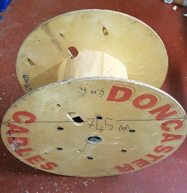  LARGE PLYWOOD CABLE DRUM