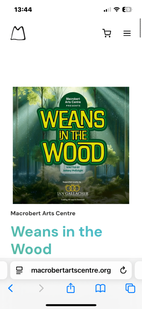 Weans in the wood panto 