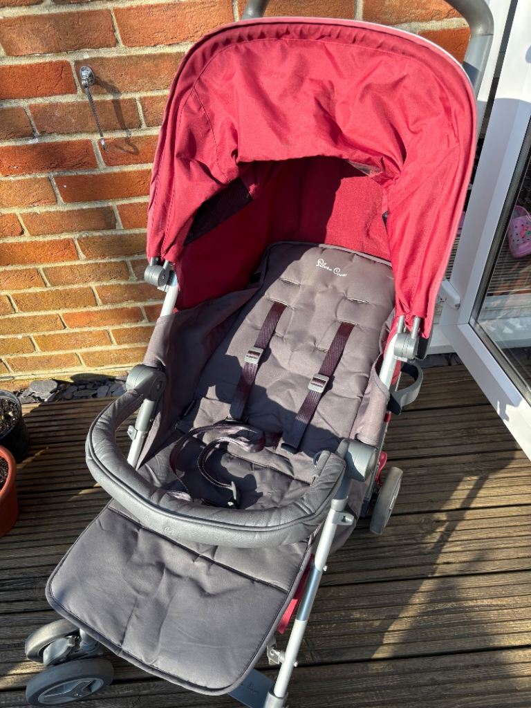 Silver cross Reflex Red And Grey Stroller/ Buggy / Pushchair