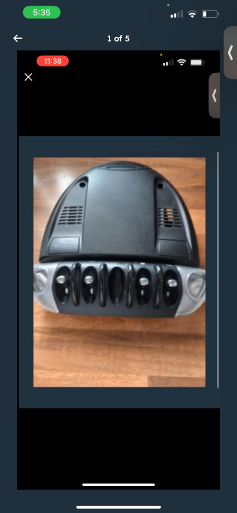 MINI ROOF LIGHT SWITCH PART NO: 3455632