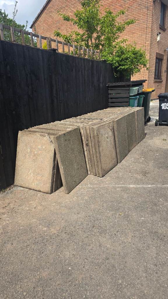 Patio slabs £2 per slab