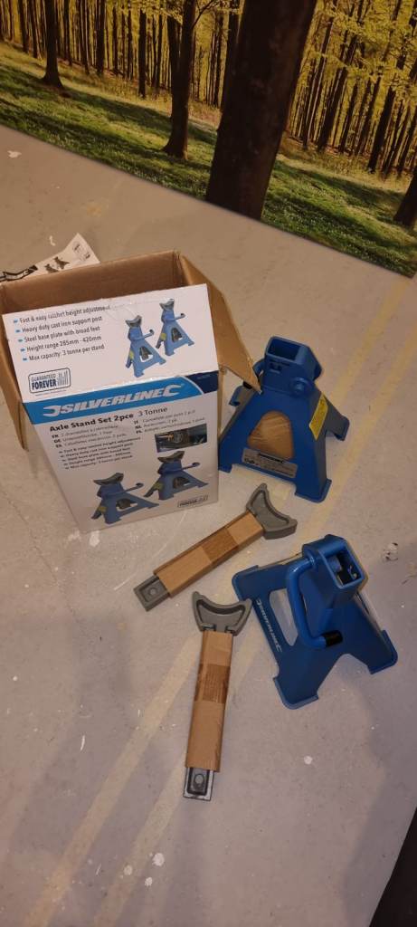 Silverline 3 Ton Axle Stands – As New (Opened Box) – Unused